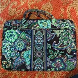 Vera Bradley Large Laptop Case Rhythm Blues Bag